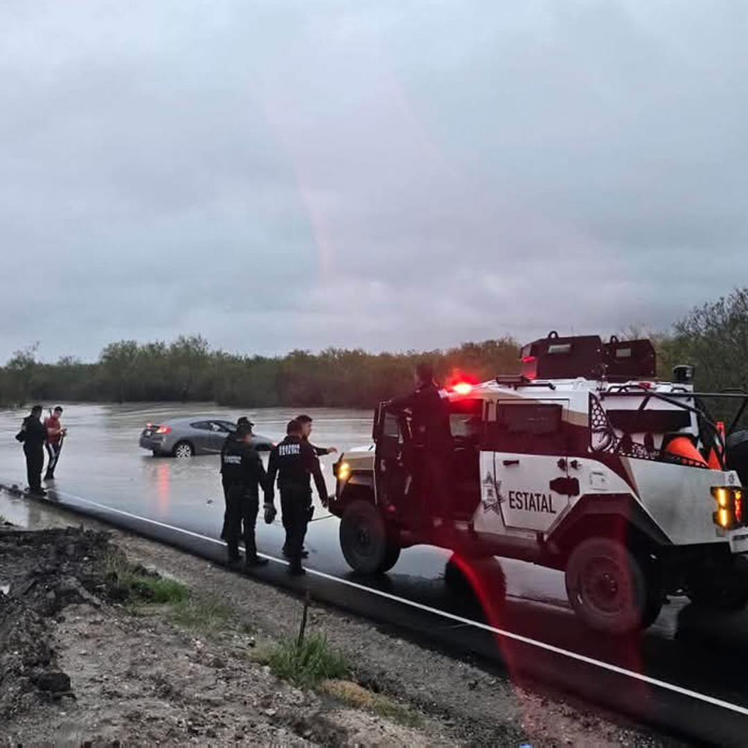 Cierran Carretera San Fernando-Reynosa por Afectaciones de Lluvias